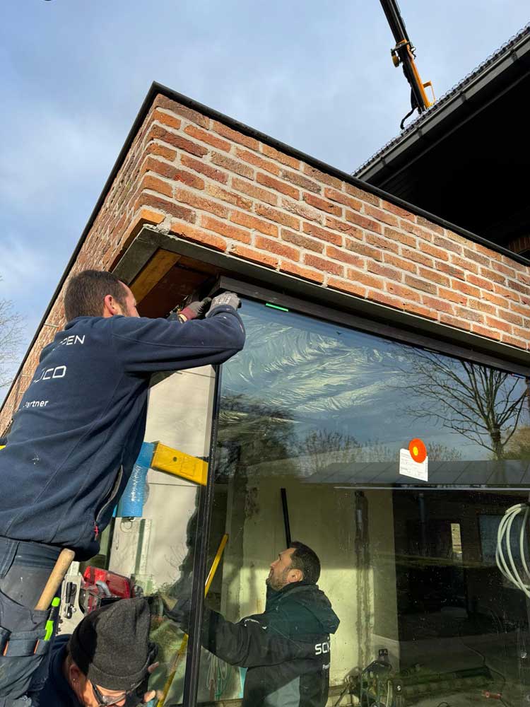 vrachtwagen met kraan